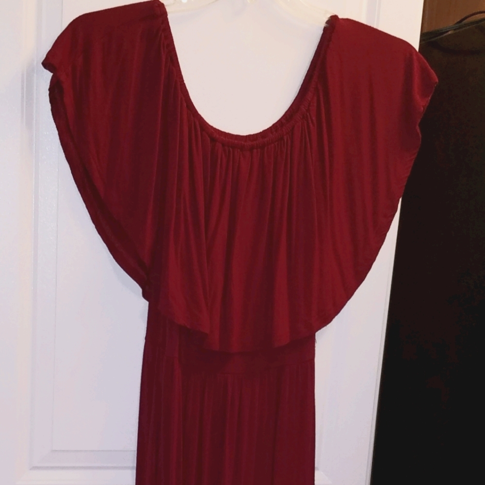 Wine Colored Maxi Dress Size Medium